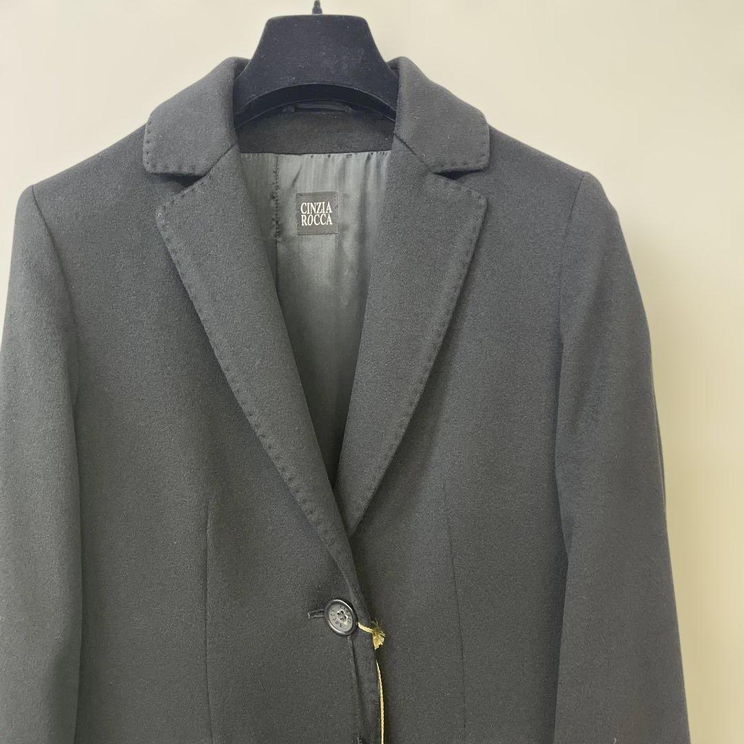 CINZIA ROCCAシンツィアロッカ新品タグ付き　レディースコート　ブラック