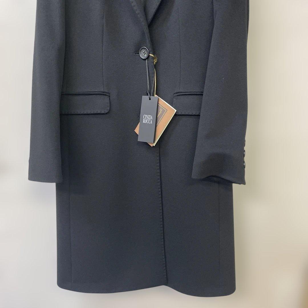 CINZIA ROCCAシンツィアロッカ新品タグ付き　レディースコート　ブラック