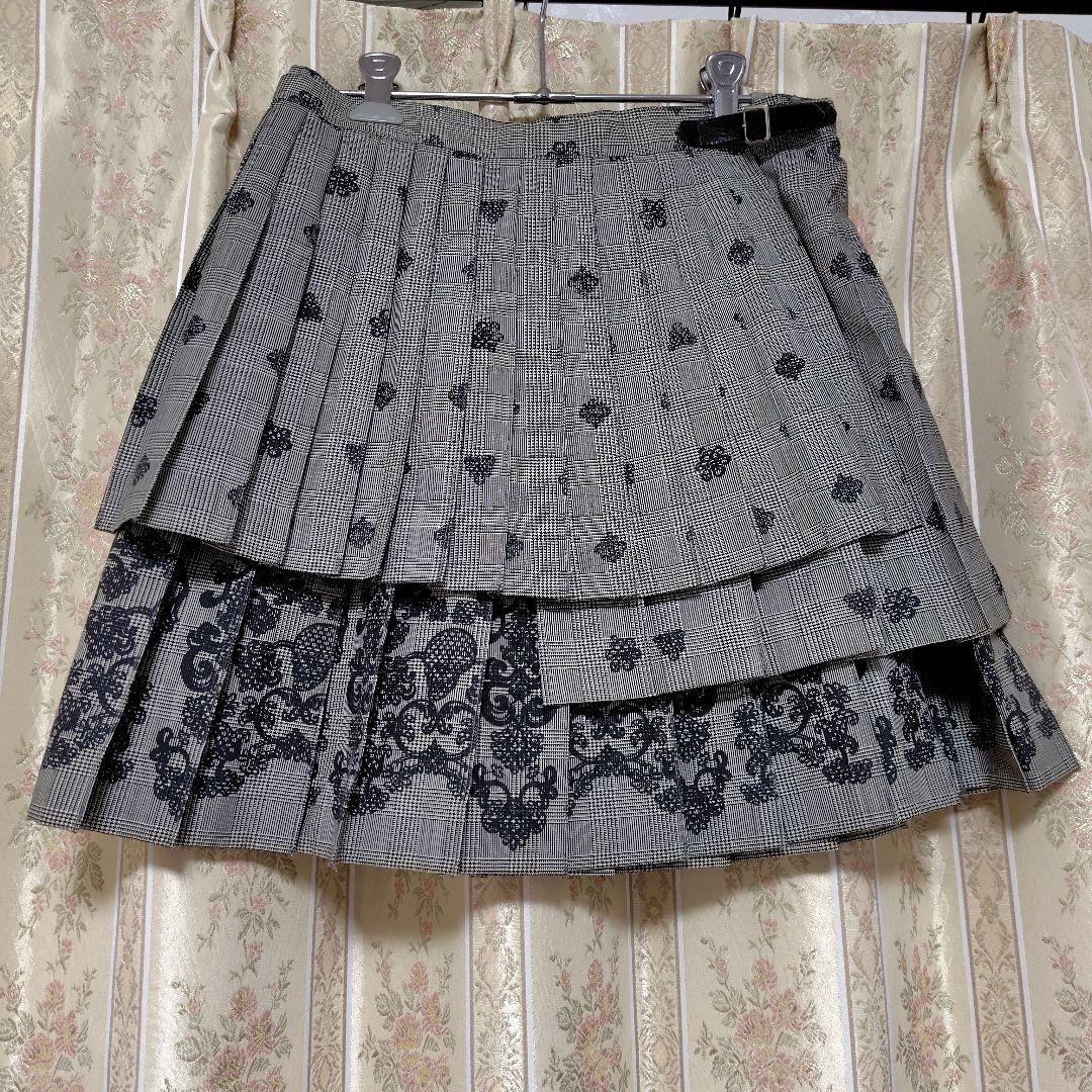 BA-TSU CLUB チェック プリーツスカート バトルロワイアル