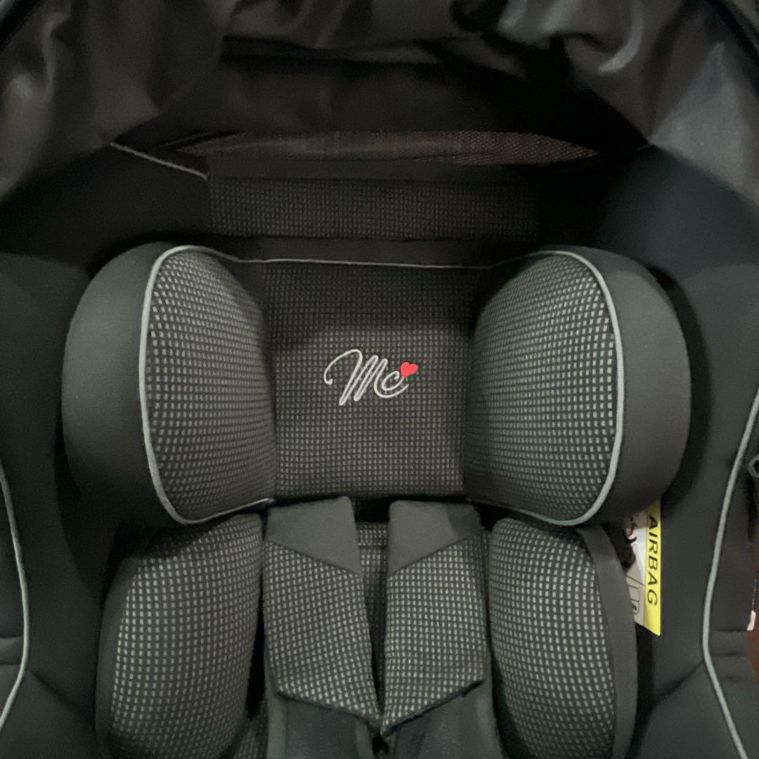 ✨極美品✨ マムズキャリー チャイルドシート ターンレジェ FIX グレー