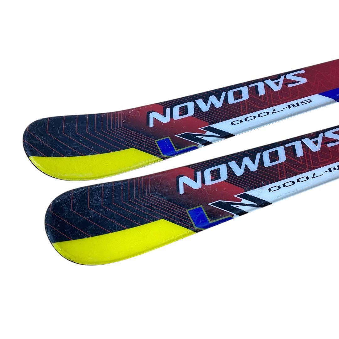 ≪サロモン≫スキー４点セット 板120cm ブーツ 23～23.5cm Jr規格