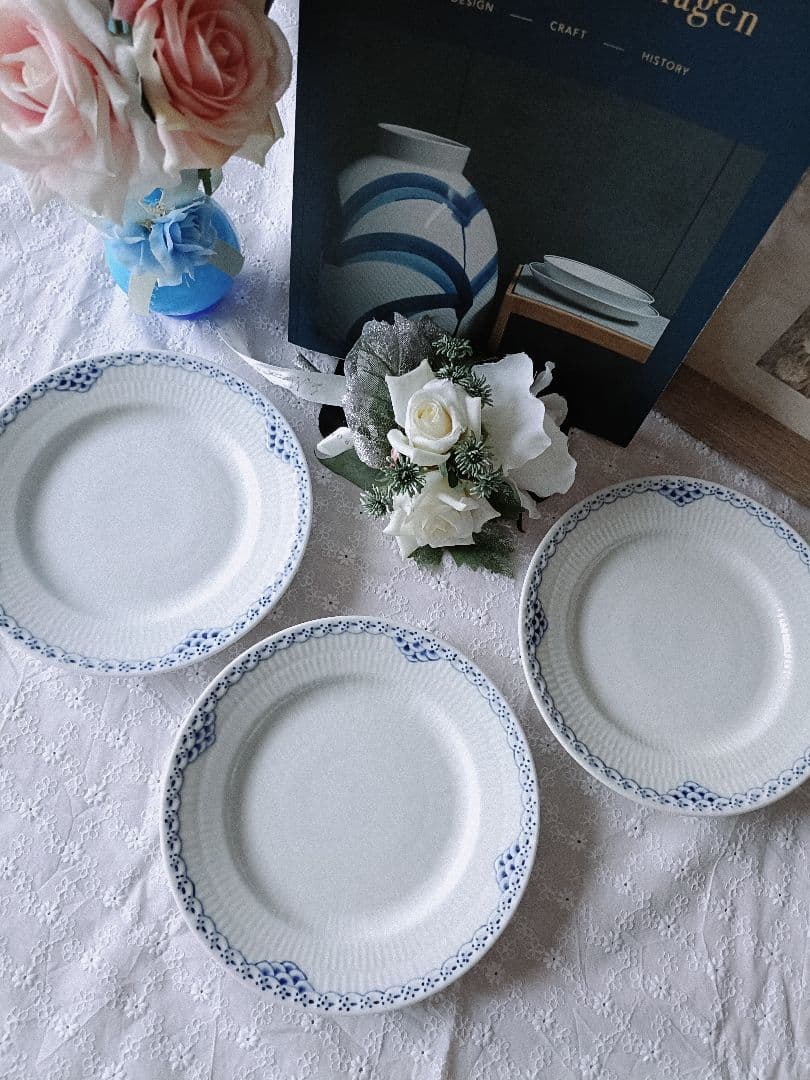 新品【ロイヤルコペンハーゲン】プリンセスプレート17cm 3枚セット