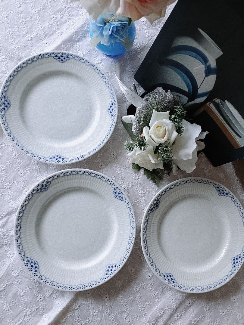 新品【ロイヤルコペンハーゲン】プリンセスプレート17cm 3枚セット