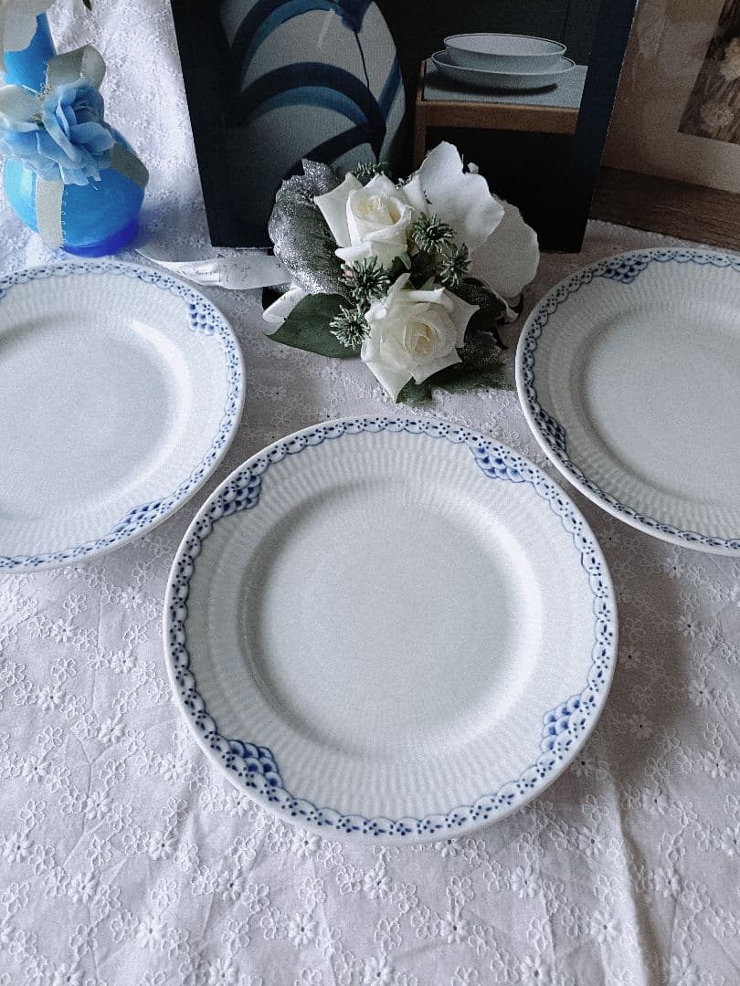 新品【ロイヤルコペンハーゲン】プリンセスプレート17cm 3枚セット