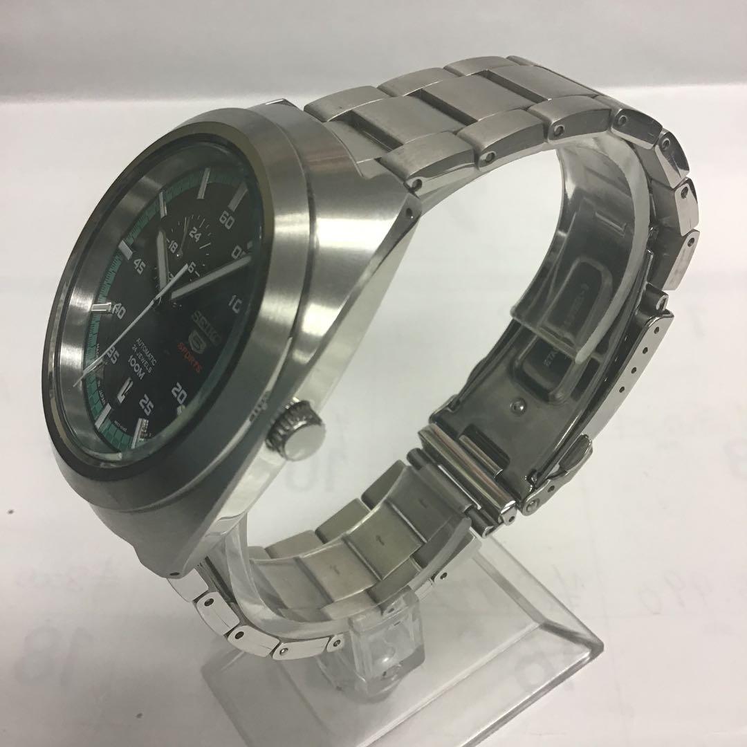 ❣️美品❣️SEIKOセイコー　自動巻/手巻 5スポーツ時計 シースルーバック24石