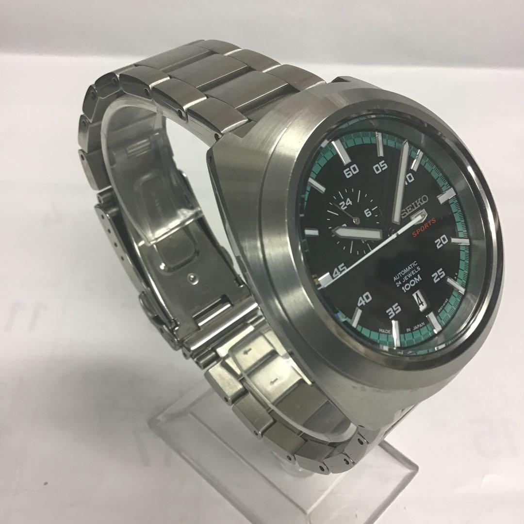 ❣️美品❣️SEIKOセイコー　自動巻/手巻 5スポーツ時計 シースルーバック24石