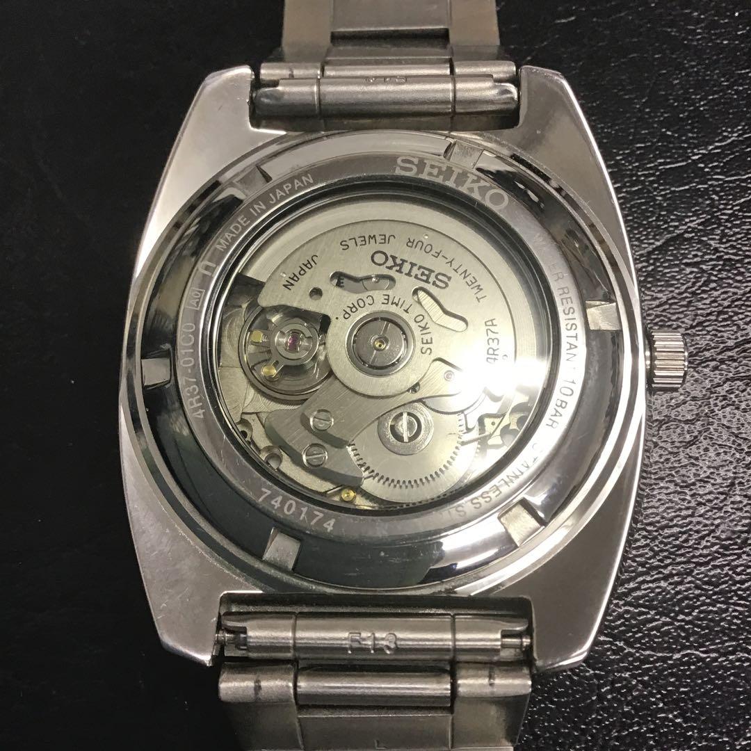 ❣️美品❣️SEIKOセイコー　自動巻/手巻 5スポーツ時計 シースルーバック24石