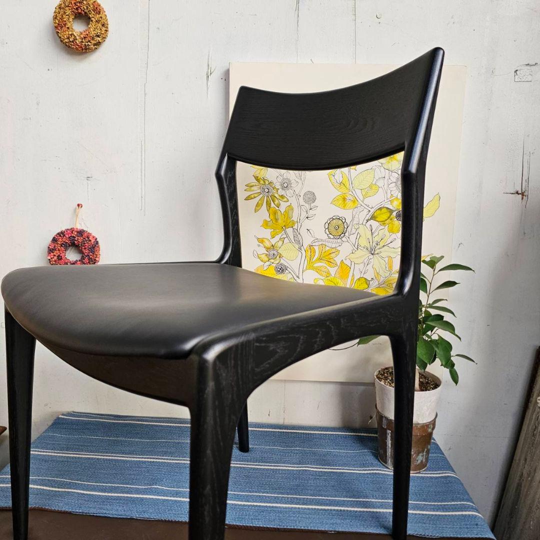 【p276k】enstol 木製 椅子 ダイニングチェア ブラック 展示品