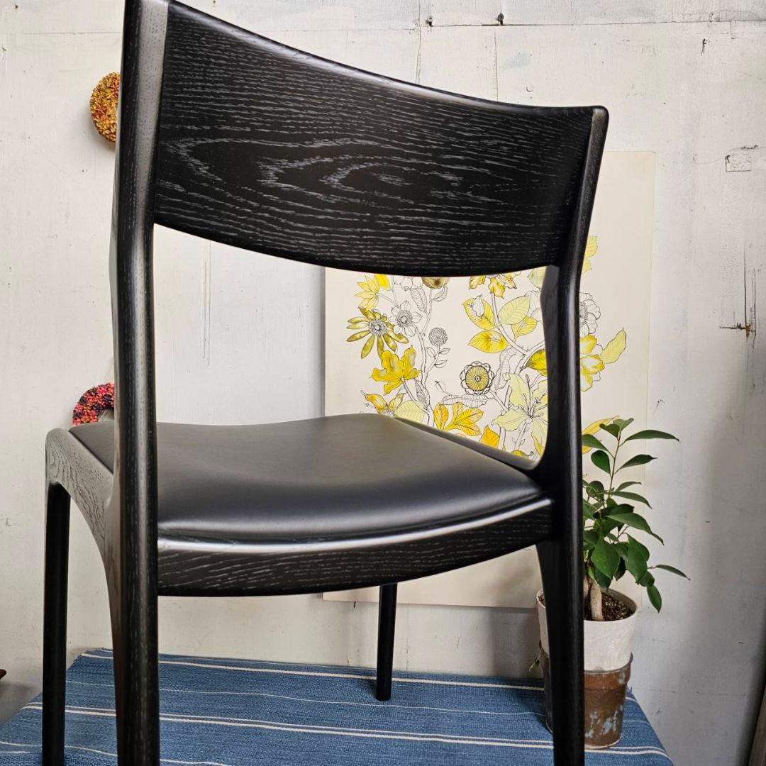 【p276k】enstol 木製 椅子 ダイニングチェア ブラック 展示品