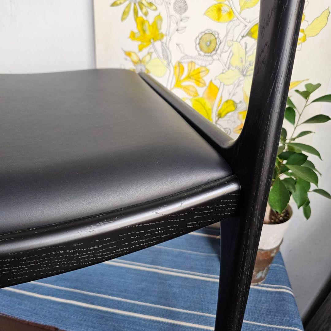 【p276k】enstol 木製 椅子 ダイニングチェア ブラック 展示品