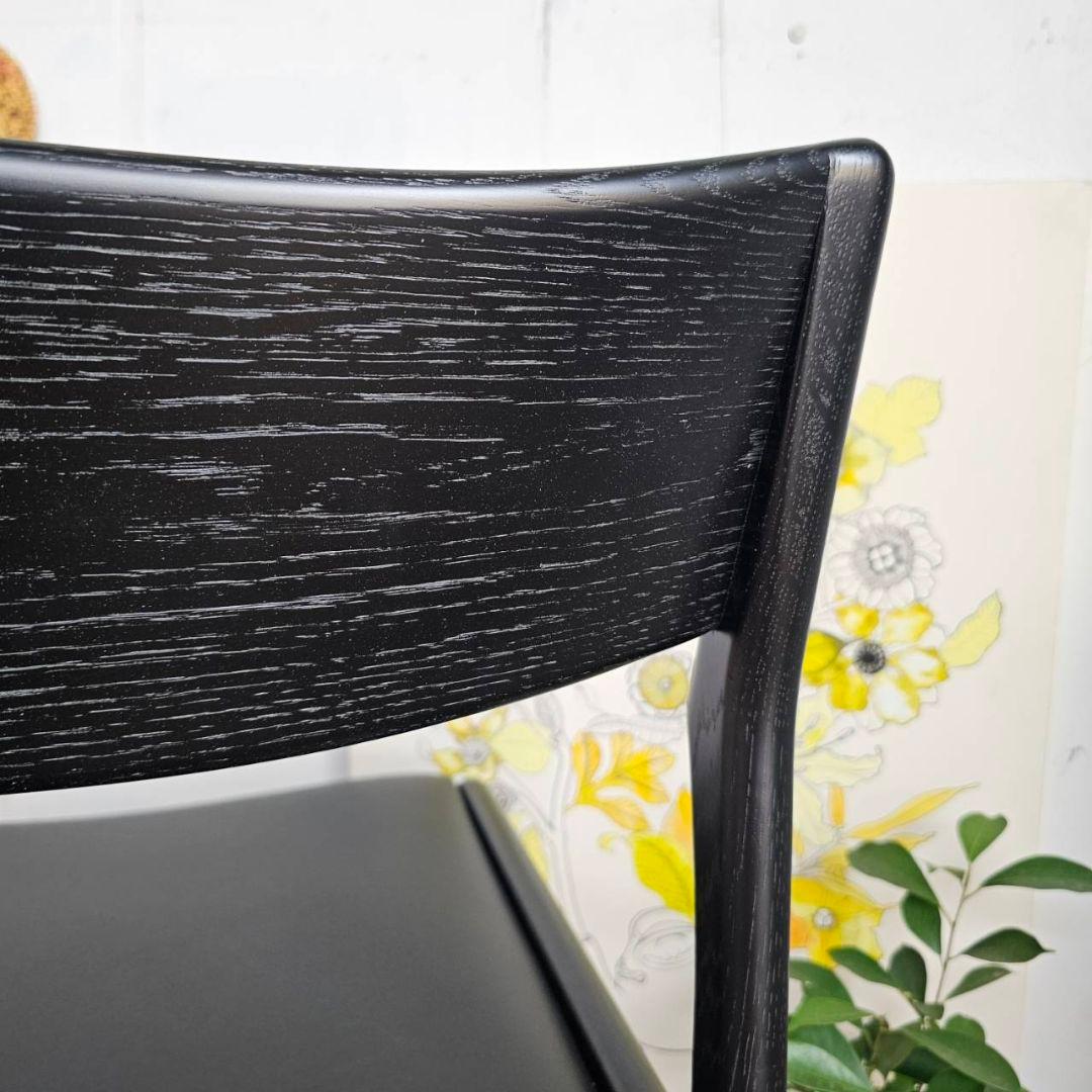 【p276k】enstol 木製 椅子 ダイニングチェア ブラック 展示品
