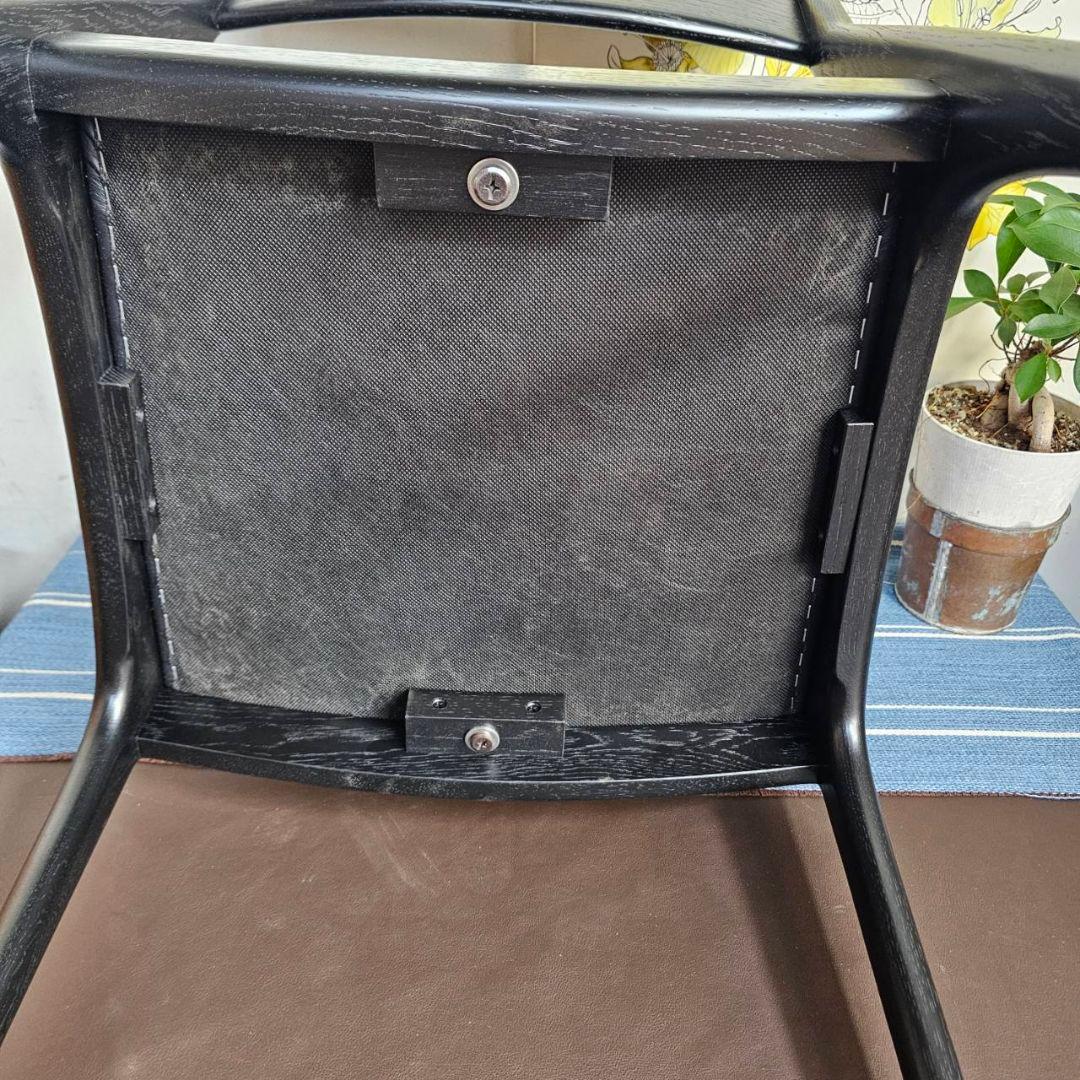 【p276k】enstol 木製 椅子 ダイニングチェア ブラック 展示品