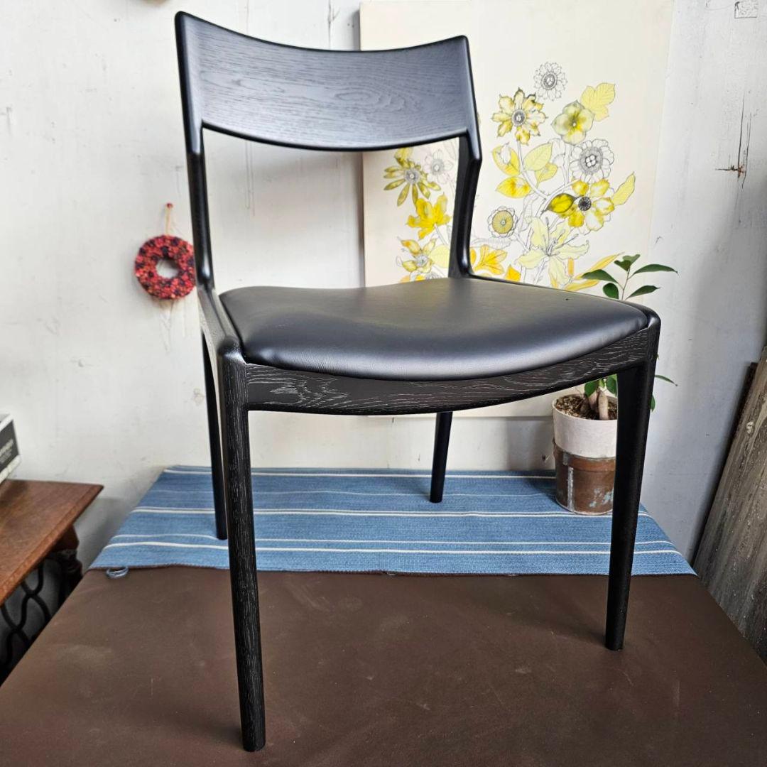【p276k】enstol 木製 椅子 ダイニングチェア ブラック 展示品