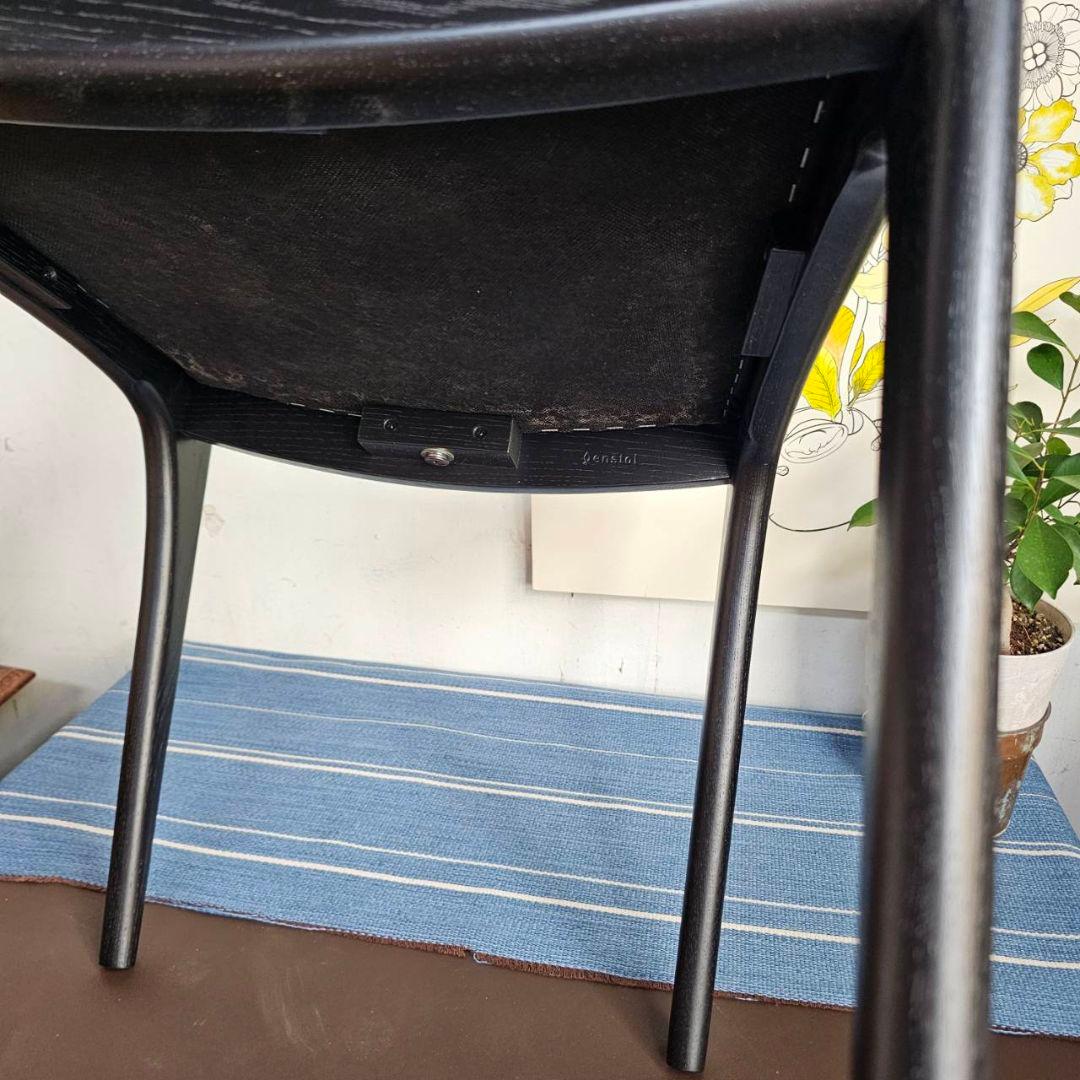 【p276k】enstol 木製 椅子 ダイニングチェア ブラック 展示品