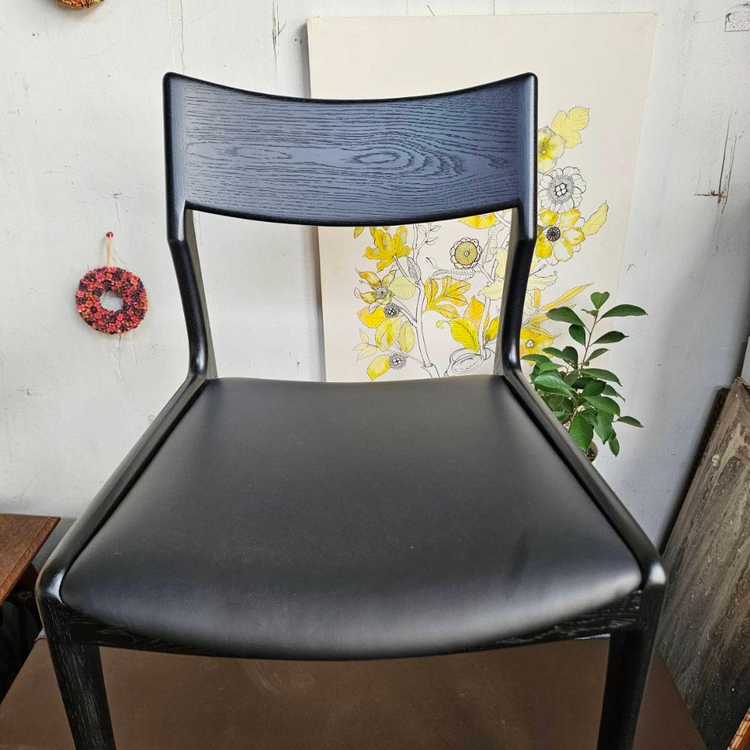 【p276k】enstol 木製 椅子 ダイニングチェア ブラック 展示品