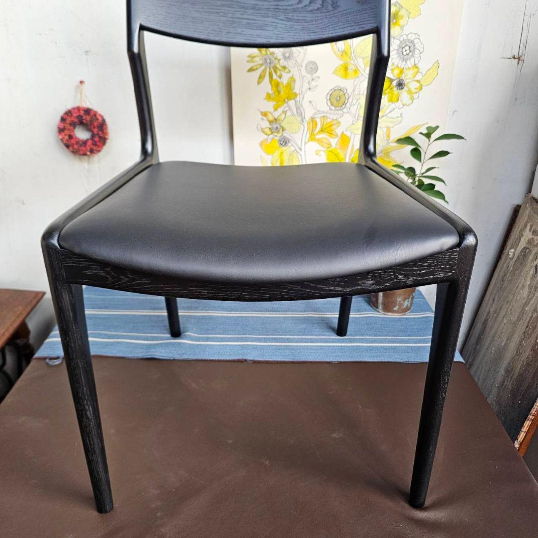 【p276k】enstol 木製 椅子 ダイニングチェア ブラック 展示品