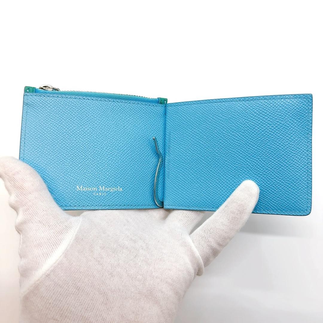 ◇メゾンマルジェラ◇レザー/4ステッチ/マネークリップ/二つ折り財布