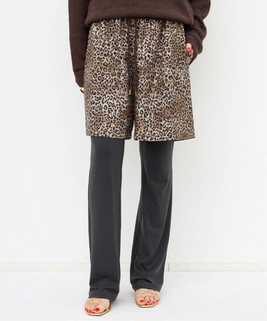 専用l'appartement レオパードプリントショートパンツ　未使用タグ付