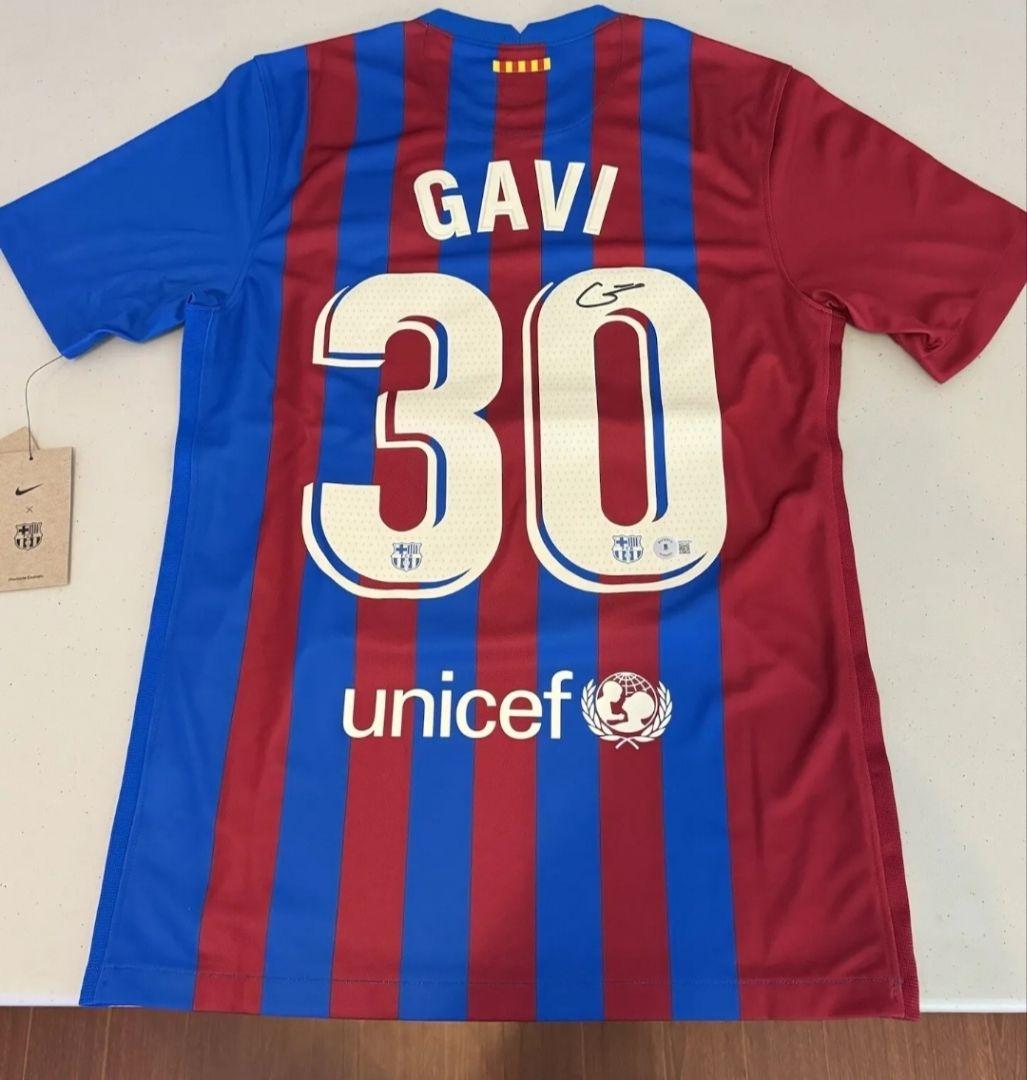 【直筆サイン入り】Gavi ガビ バルセロナ　Barcelona　カード付き