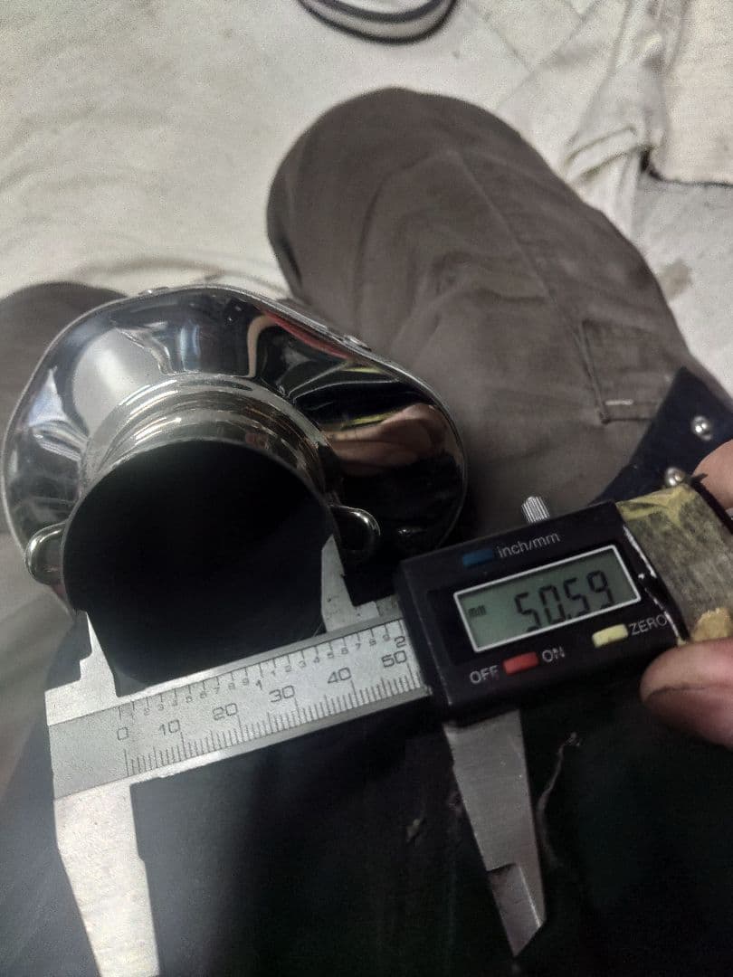 WR'S ステンレス サイレンサークランプ付き　中古　美品