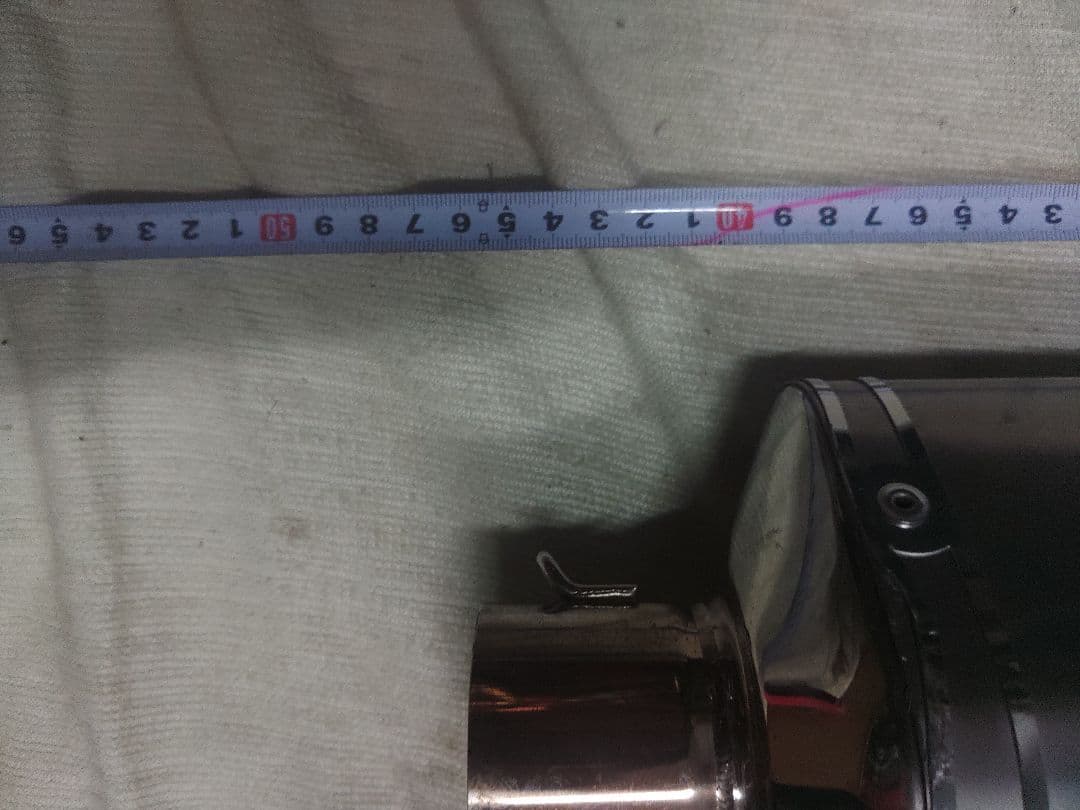 WR'S ステンレス サイレンサークランプ付き　中古　美品