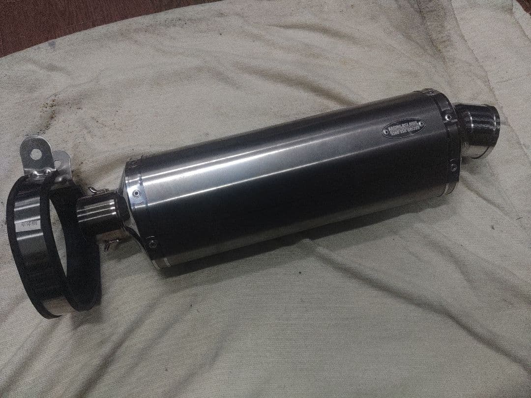 WR'S ステンレス サイレンサークランプ付き　中古　美品