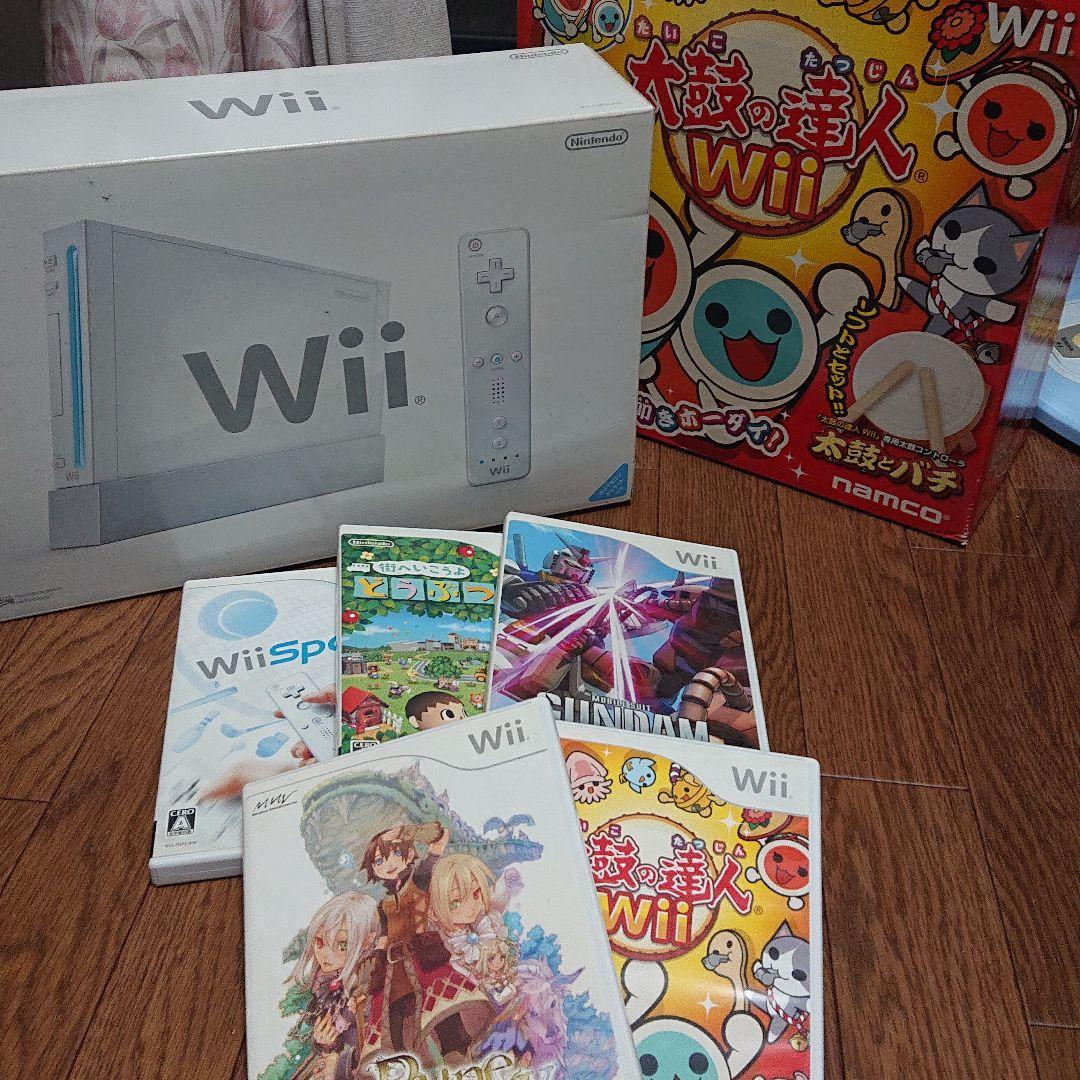Wii 本体 太鼓の達人 ソフト 8本セット