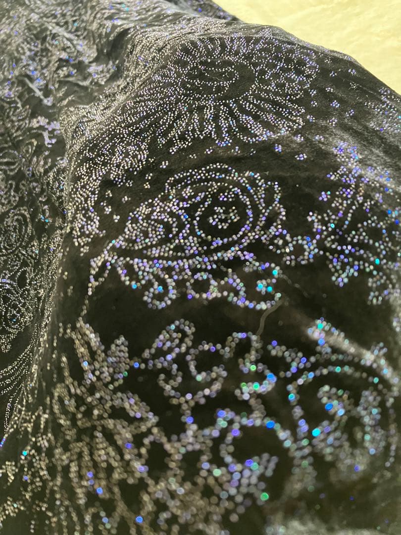 専用　イタリア製 ジャンフランコフィレ ロングドレス　ワンピース シルク　紺色