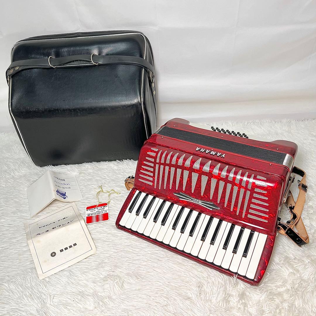 【良品】YAMAHA YA-21 アコーディオン 純正ケース付