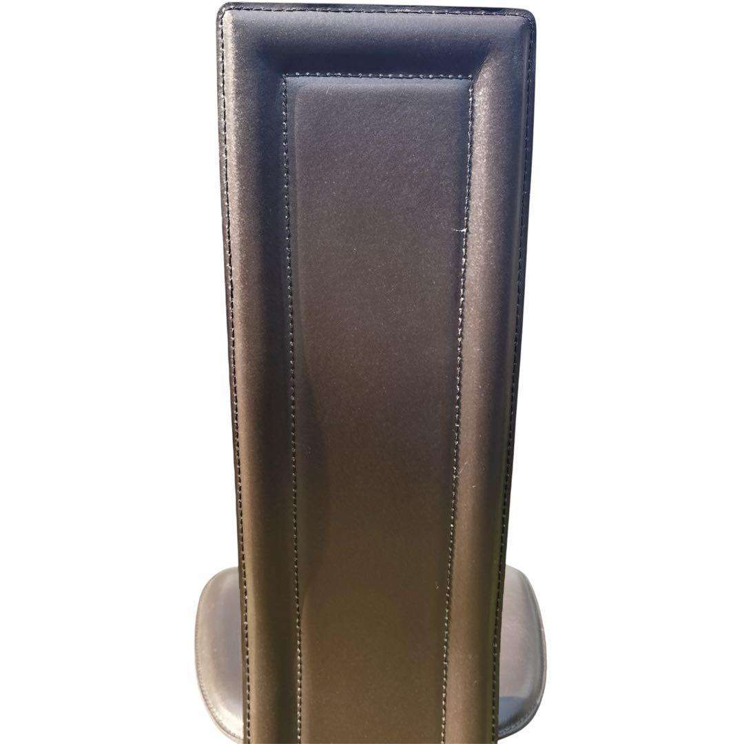 〚良品〛✦大塚家具 ハイバックチェア 椅子 本革 牛革 2脚セット 8391✦