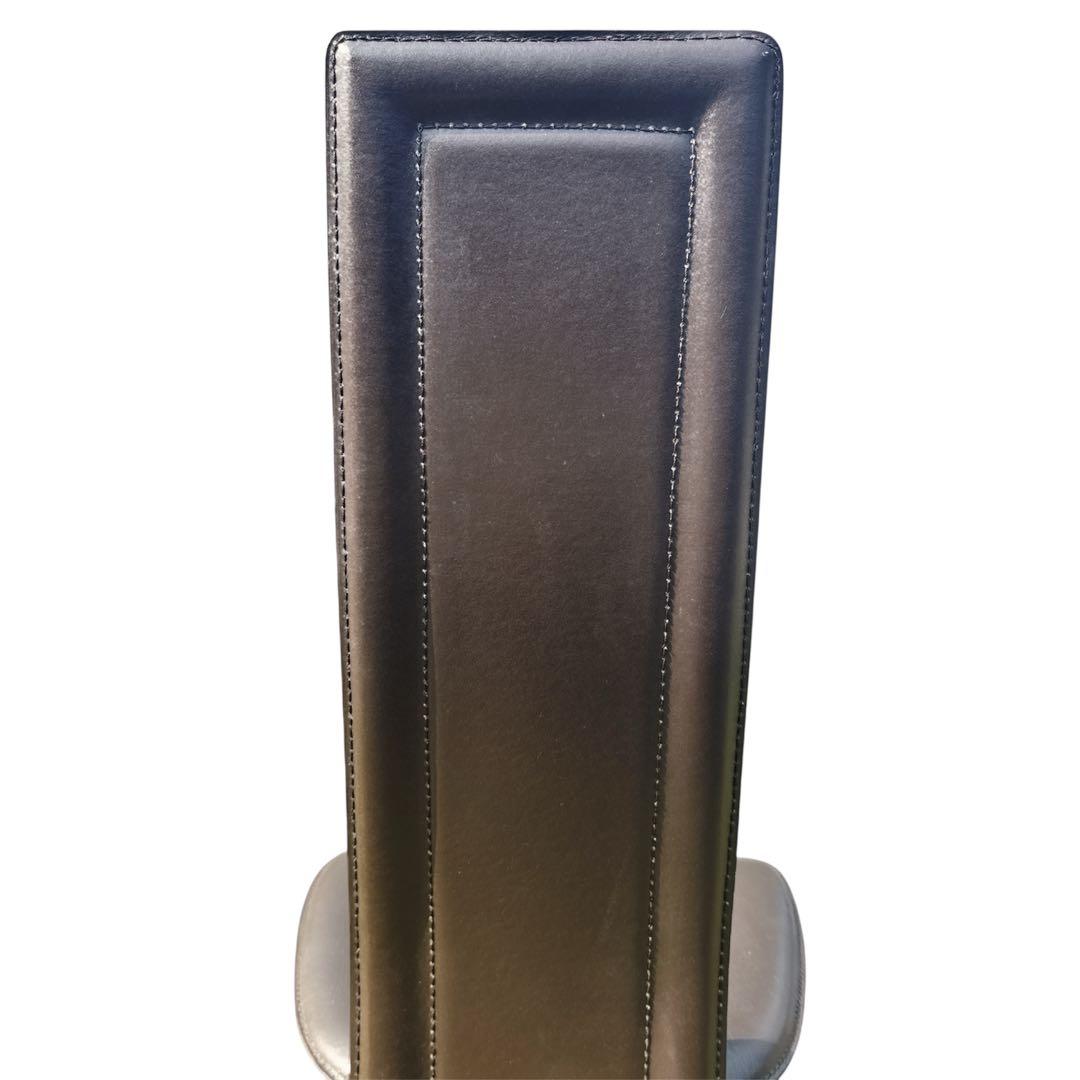 〚良品〛✦大塚家具 ハイバックチェア 椅子 本革 牛革 2脚セット 8391✦