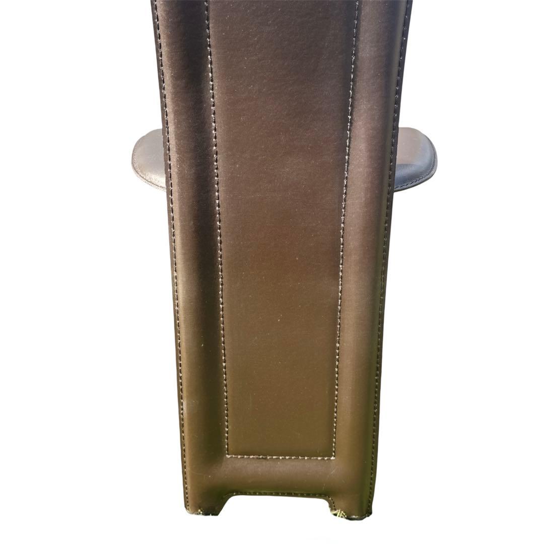 〚良品〛✦大塚家具 ハイバックチェア 椅子 本革 牛革 2脚セット 8391✦