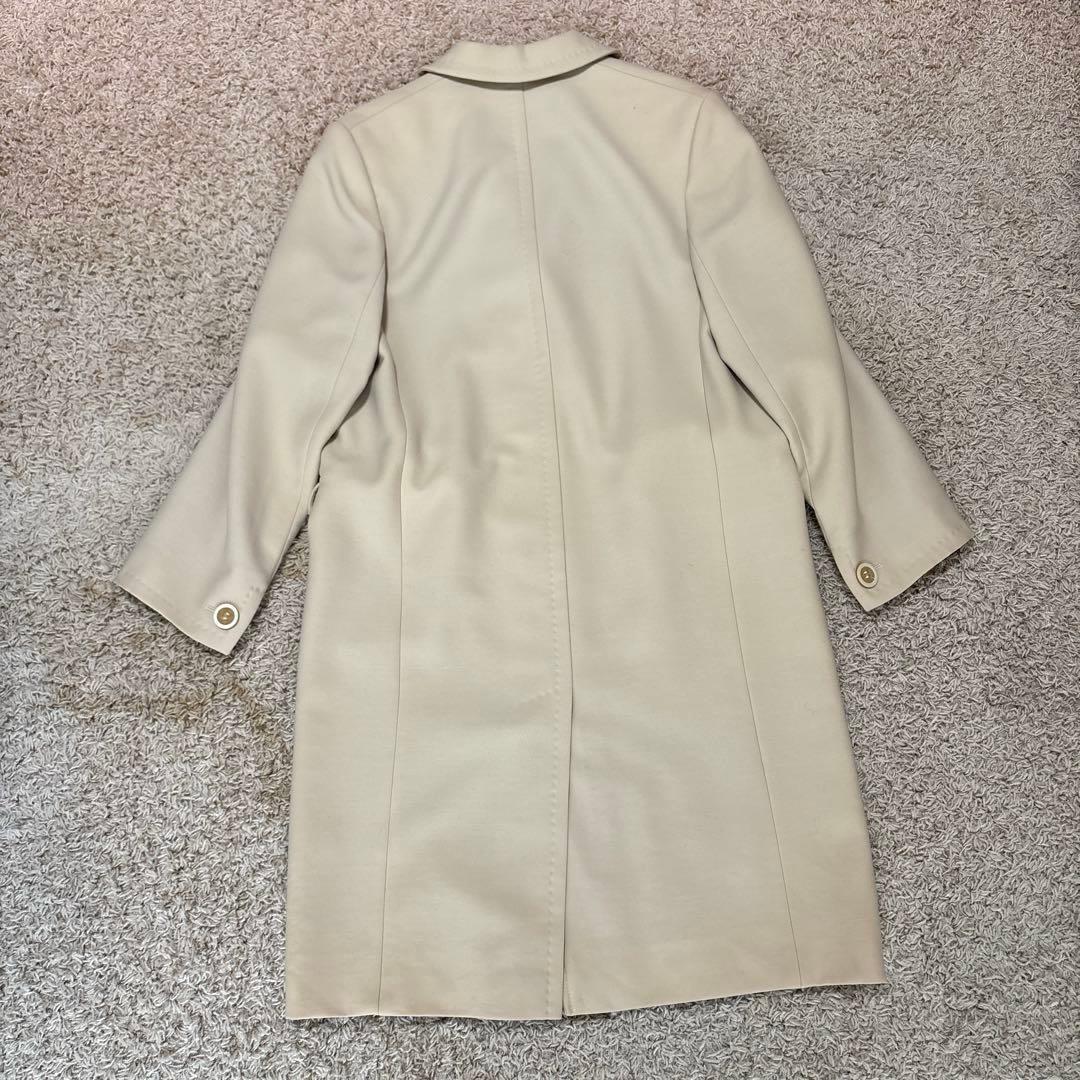 【美品】MaxMara マックスマーラ チェスターコート 白タグ ウール 38