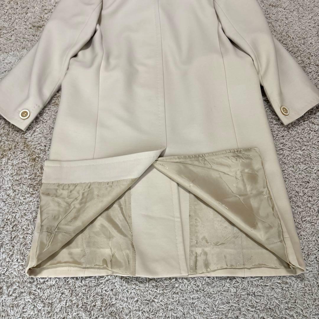 【美品】MaxMara マックスマーラ チェスターコート 白タグ ウール 38
