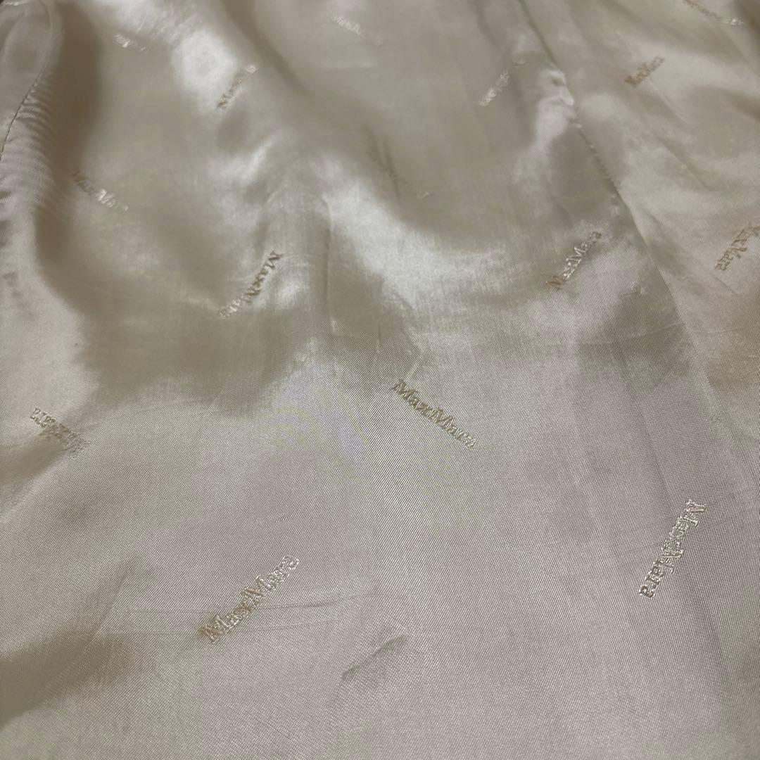 【美品】MaxMara マックスマーラ チェスターコート 白タグ ウール 38