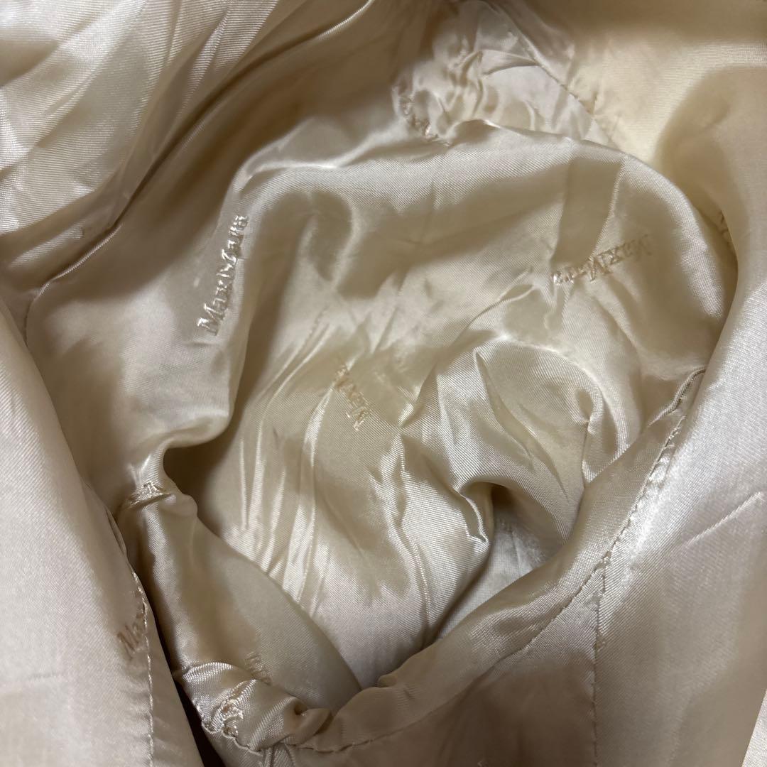 【美品】MaxMara マックスマーラ チェスターコート 白タグ ウール 38