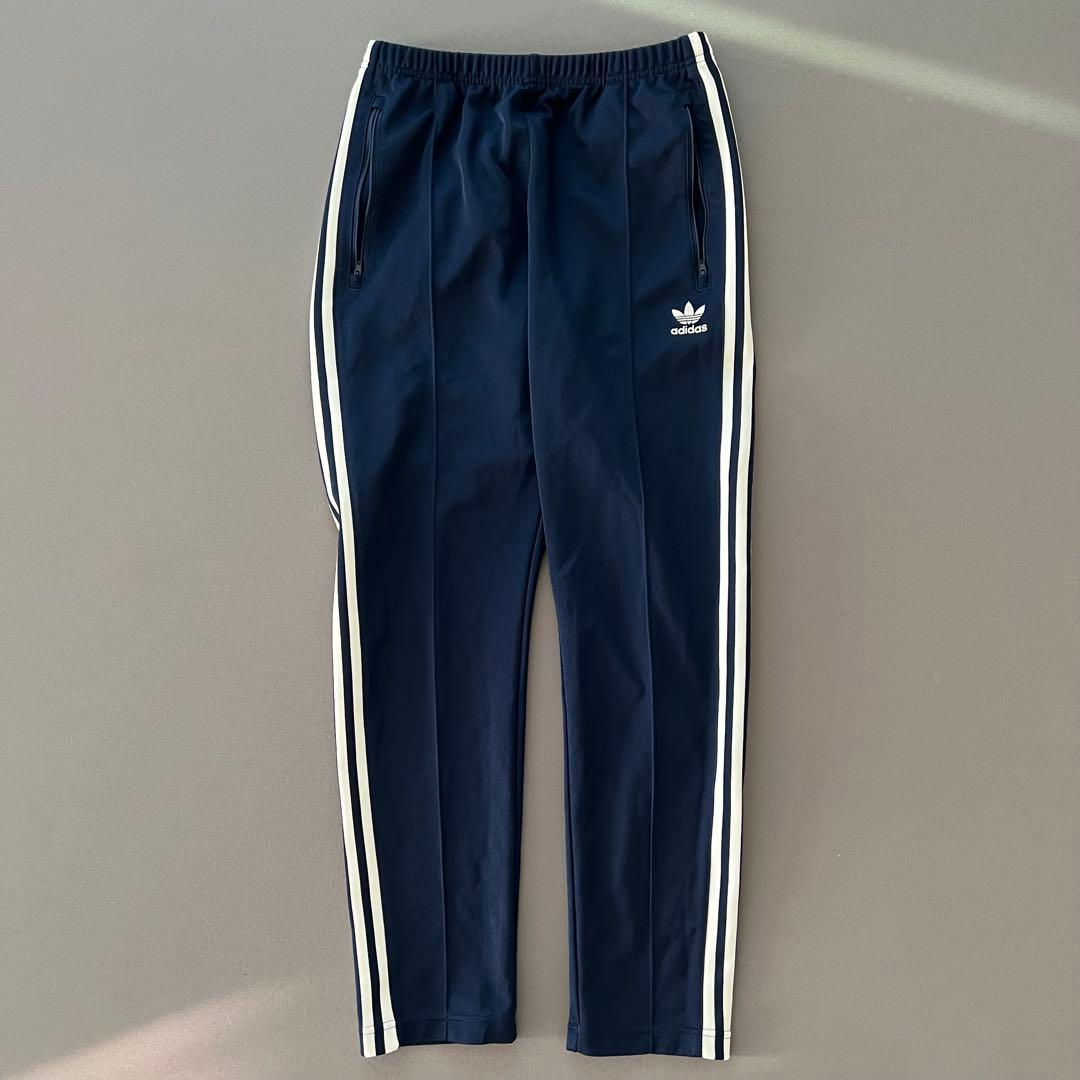 adidas アディダス　ベッケンバウアー　セットアップ　紺色　白　メンズ　上下