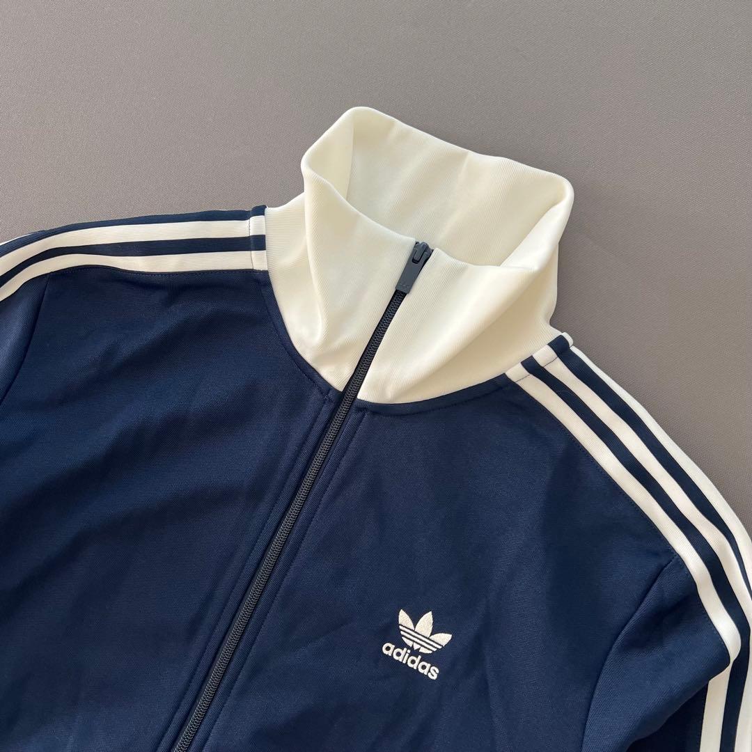adidas アディダス　ベッケンバウアー　セットアップ　紺色　白　メンズ　上下