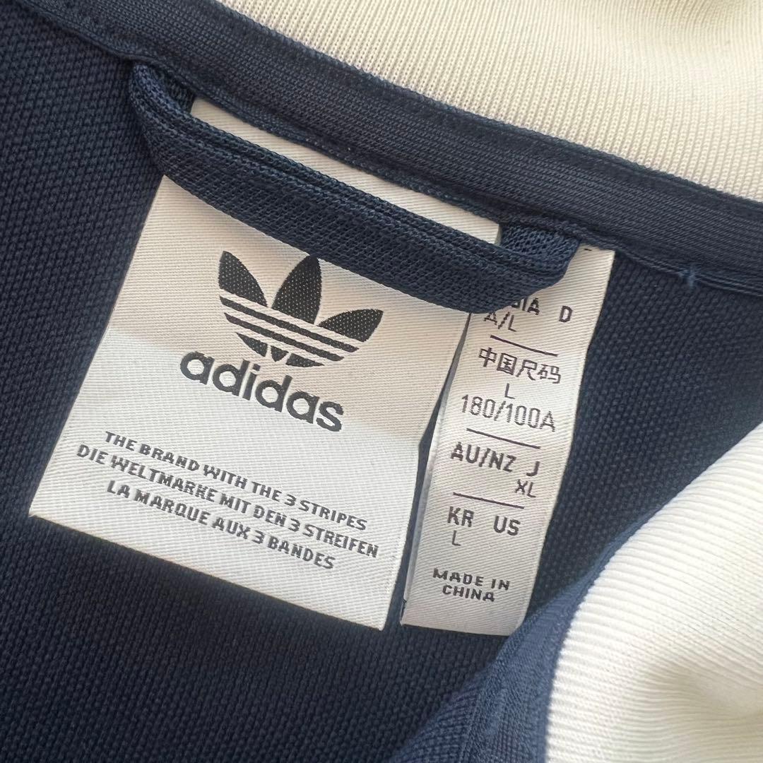 adidas アディダス　ベッケンバウアー　セットアップ　紺色　白　メンズ　上下