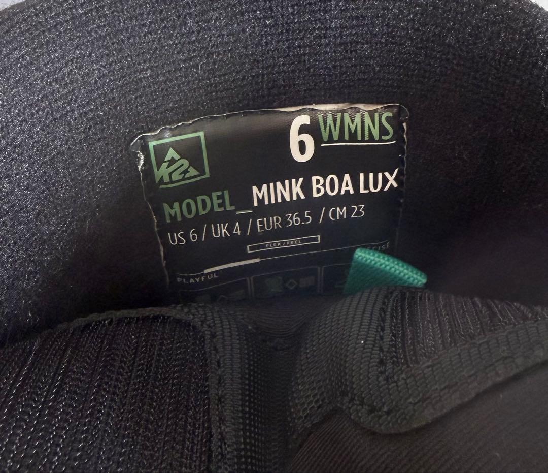 ケーツーK2レディーススノーボードブーツ MINK BOA LUX 23cm