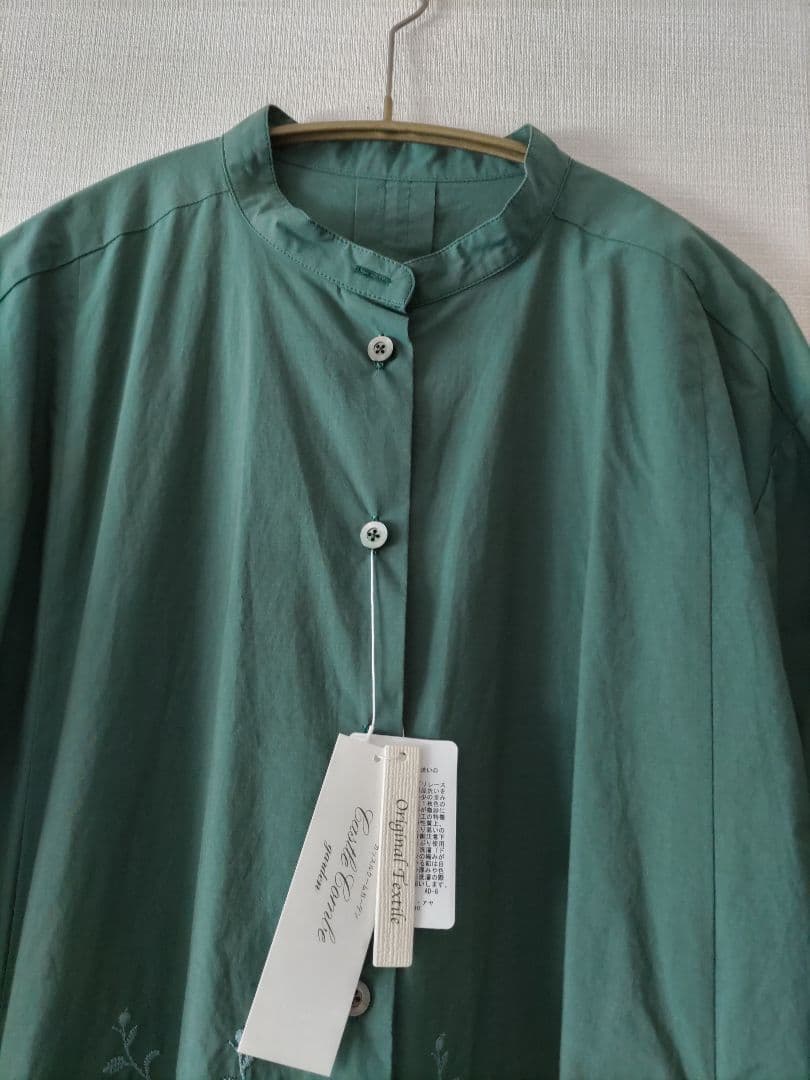 コットンハウスアヤ「秋草の花」 長袖チュニック 羽織　新品タグ付き