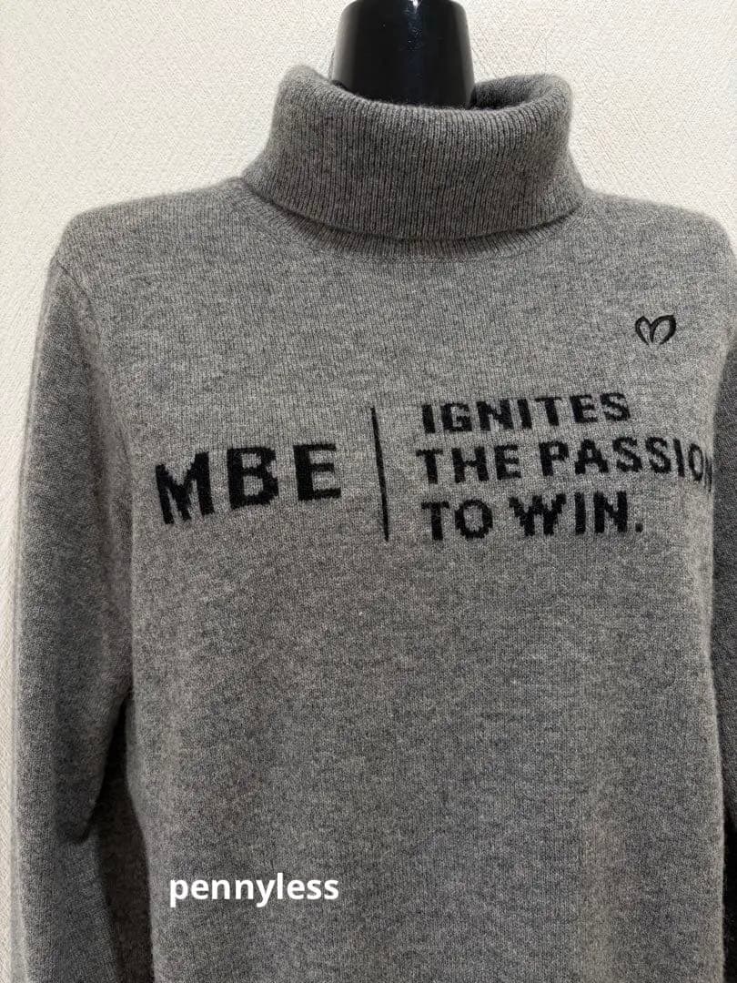 マスターバニー　カシミヤハイネックセーター　グレー　Ｍ