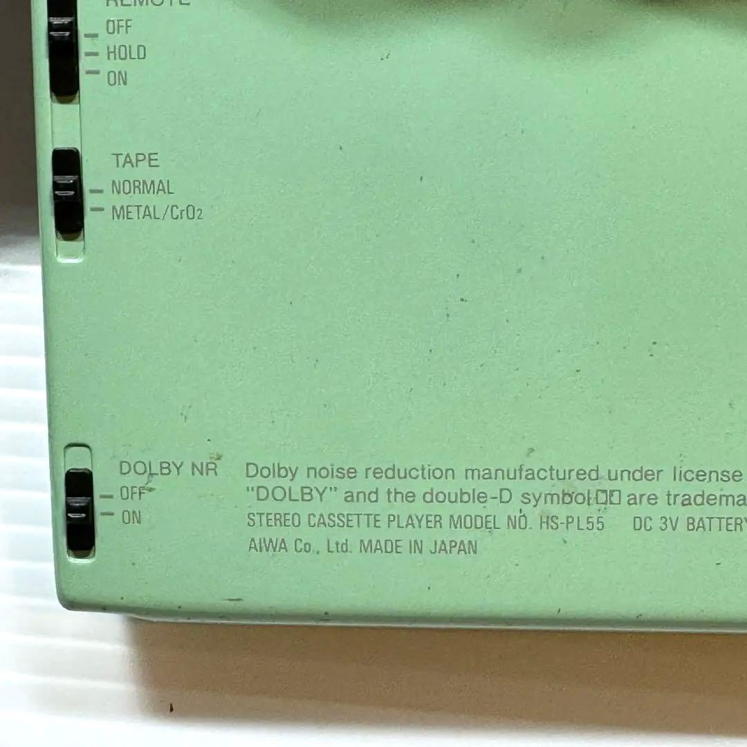 AIWA HS-PL55　カセットプレーヤー 通電OK　　ジャンク