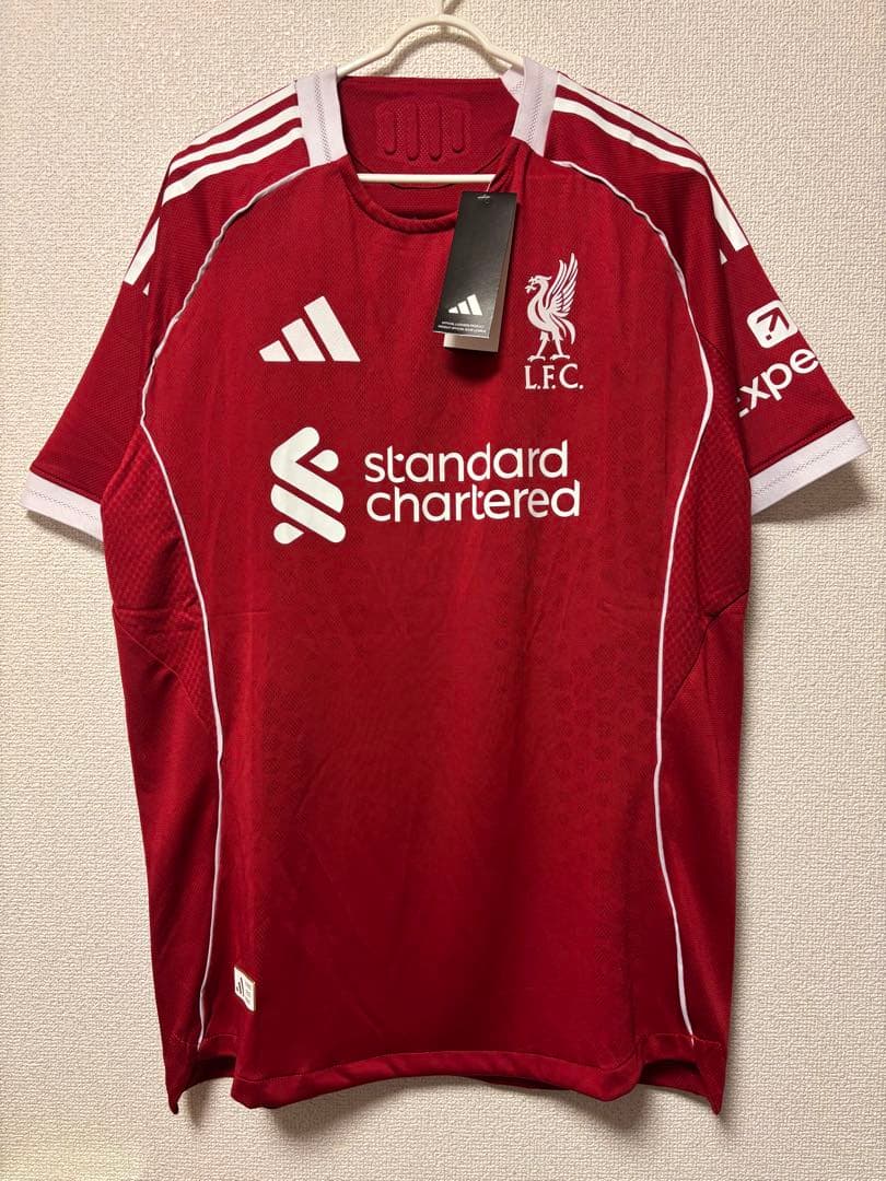 【新品未使用】　リバプール　25/26　選手仕様ユニフォーム　オーセンティック