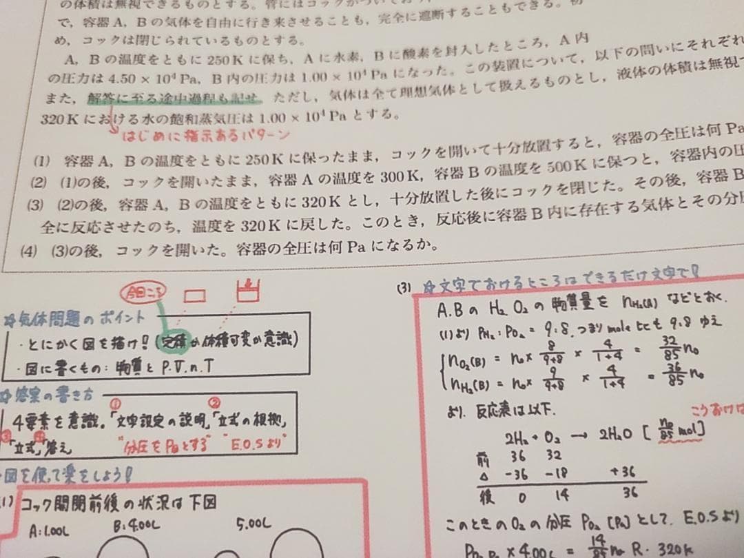 鉄緑会　24年度　高3化学受験科テスト　寺田先生カラー板書ノート　駿台　河合塾