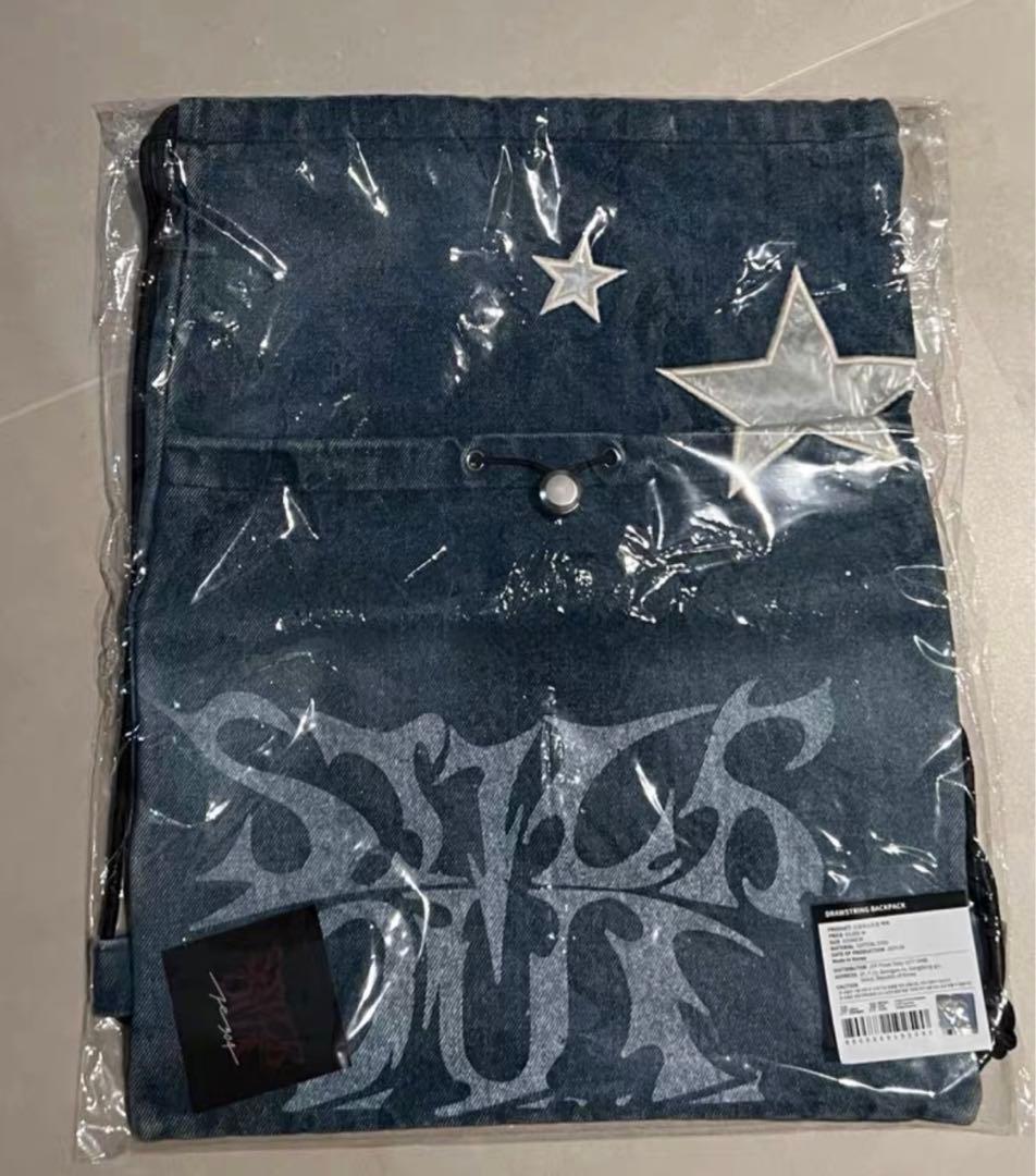 NMIXX Fe3O4 jyp popup限定 デニム バッグ ナップサック