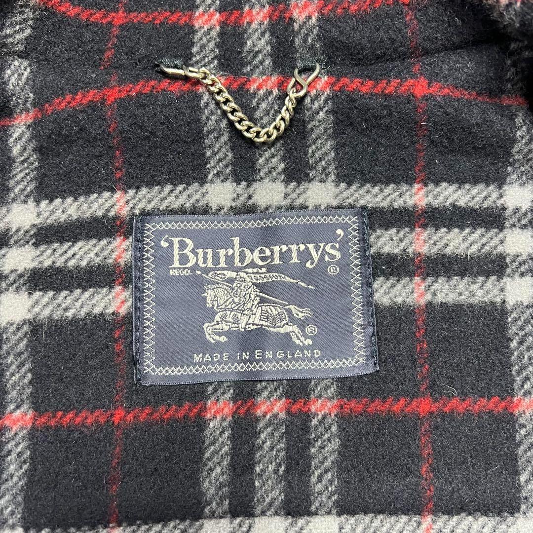 バーバリー　スペシャリティダッフル　コート　ネイビー　ノバチェック XL相当