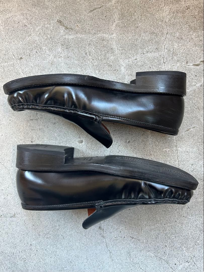 靴 Acne Studios Black Leather Loafers 41