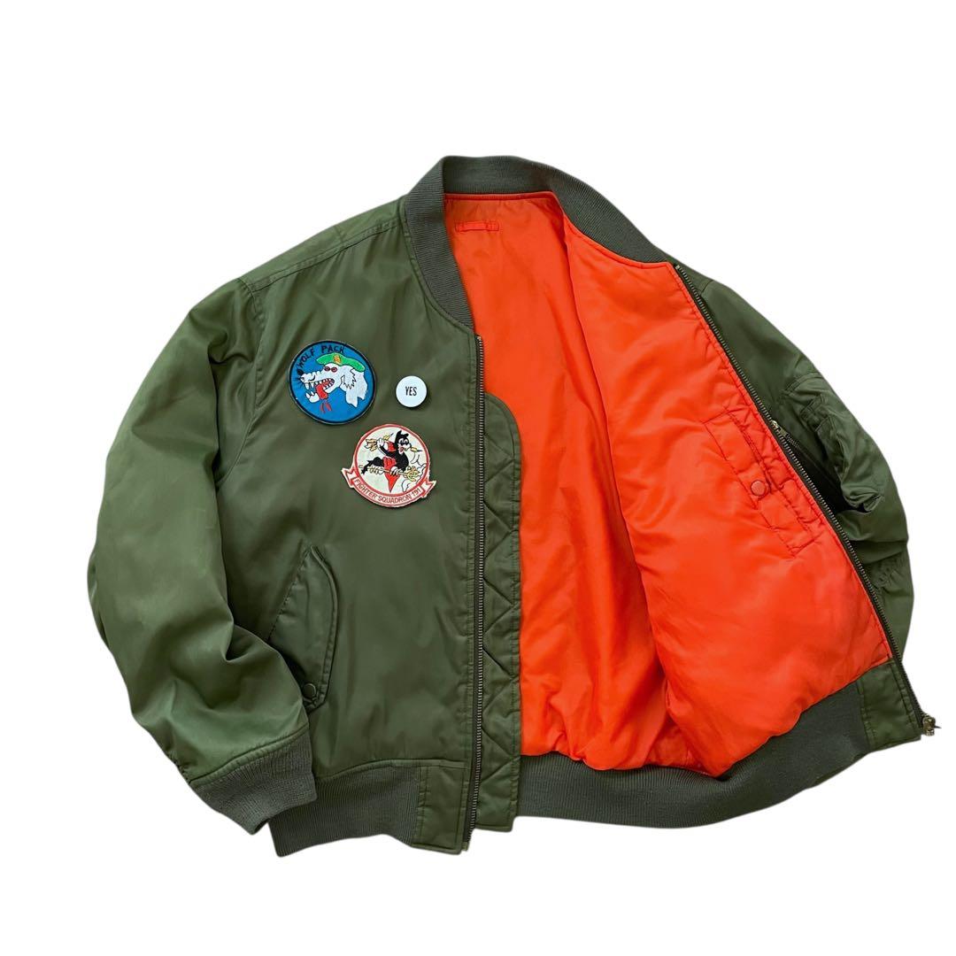 【Remake】Vintage 90s MA-1 フライトジャケット ワッペン付