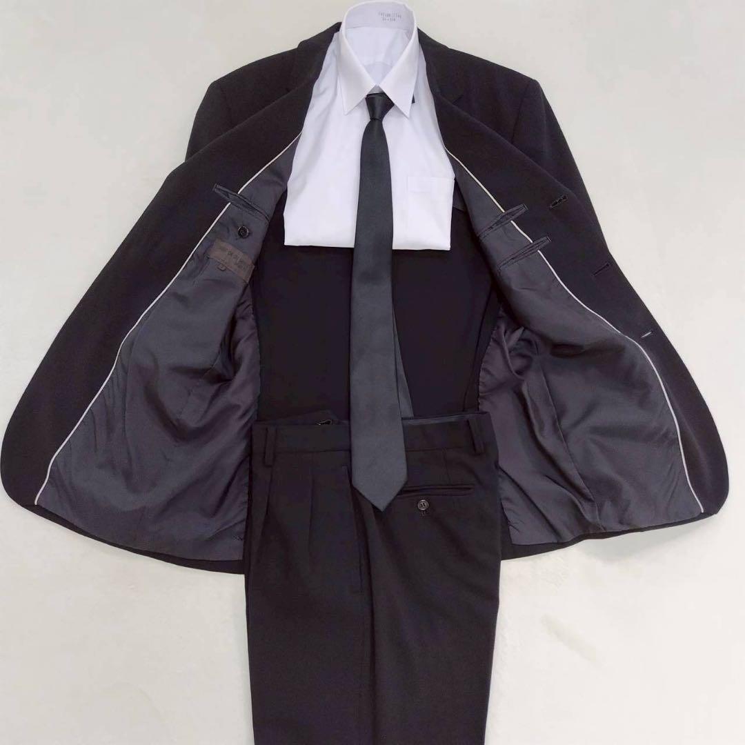 美品 コムサデモード フォーマル メンズ スーツ 礼服喪服 セットアップ 就活